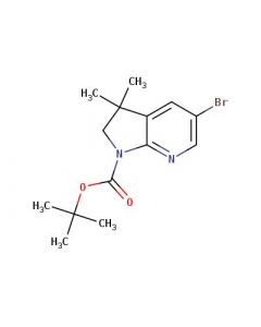 Astatech TERT-BUTYL 5-BROMO-3,3-DIMETHYL-2,3-DIHYDRO-1H-PYRROLO[2,3-B]PYRIDINE-1-CARBOXYLATE; 0.25G; Purity 95%; MDL-MFCD28388184